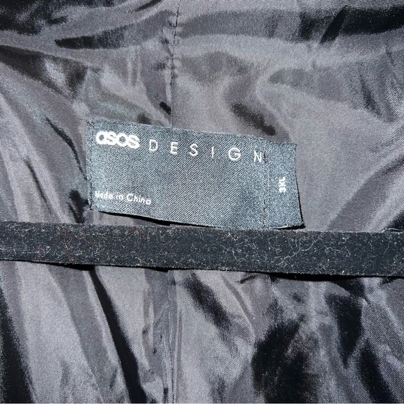 ASOS Design Gray Sherpa Button Up Shacket - Picture 6 of 10